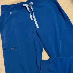 Figs royal blue Zamora jogger scrub pants